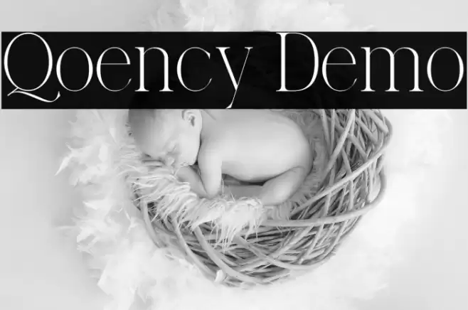 Qoency Demo Schriftart examples