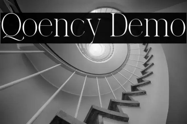 Qoency Demo Schriftart examples