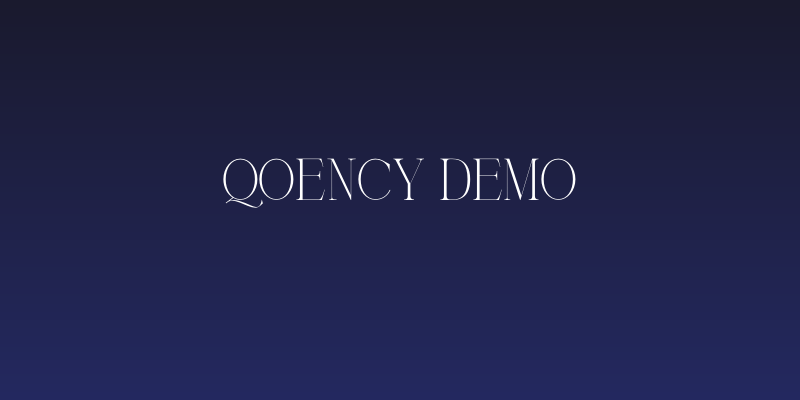 Qoency Demo Social Header