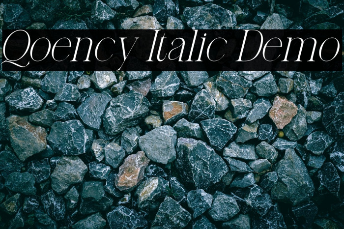 Qoency Italic Demo Example 1