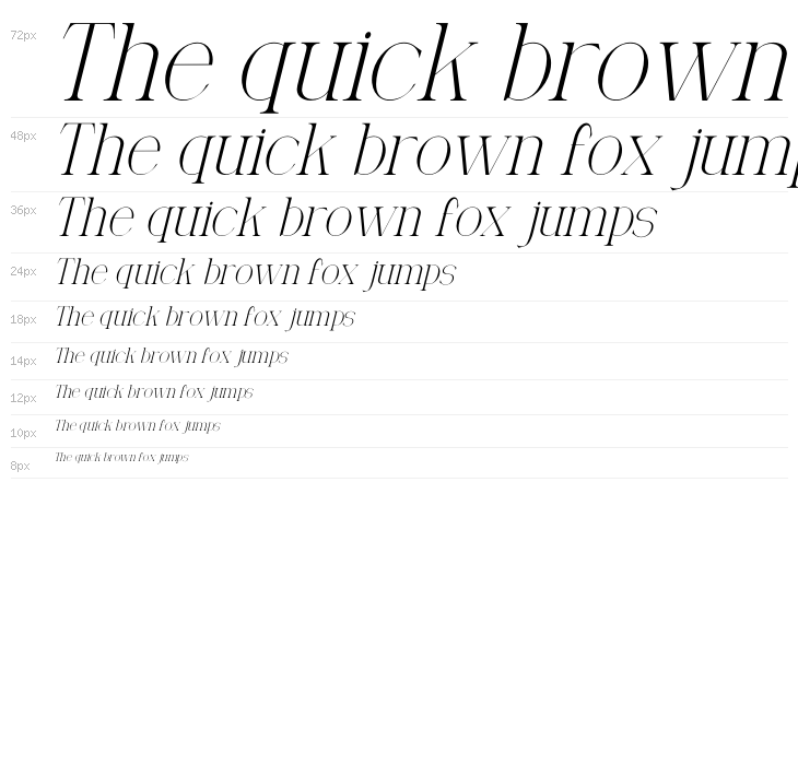 Qoency Italic Demo Waterfall