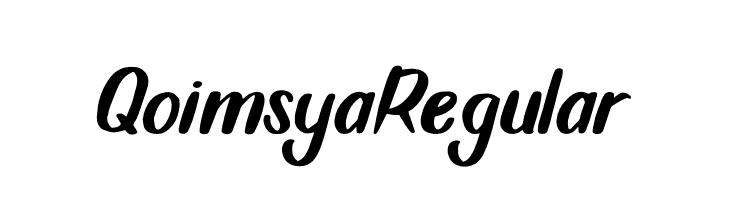 QoimsyaRegular  font caratteri gratis