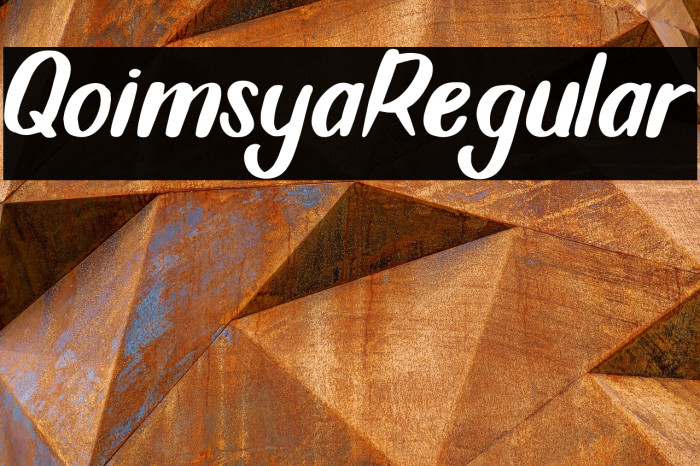 QoimsyaRegular Example 2