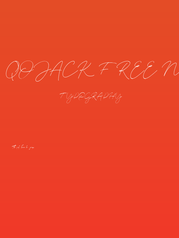 Qojack Free Normal Poster
