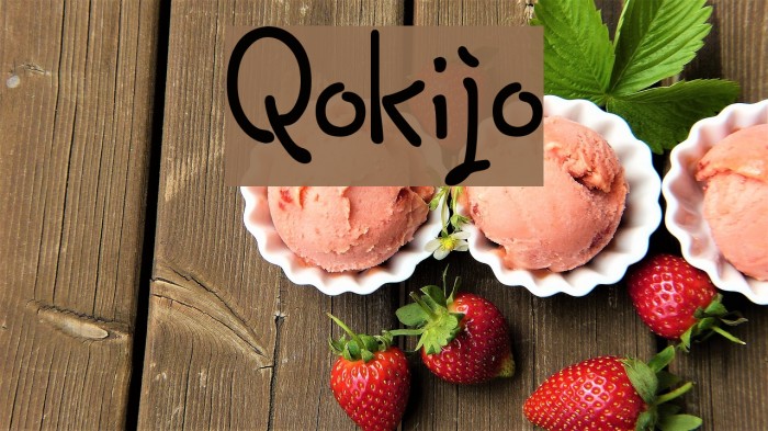 Qokijo Font examples