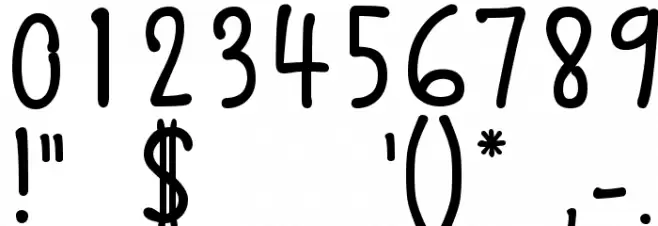 Qokipops Font OTHER CHARS