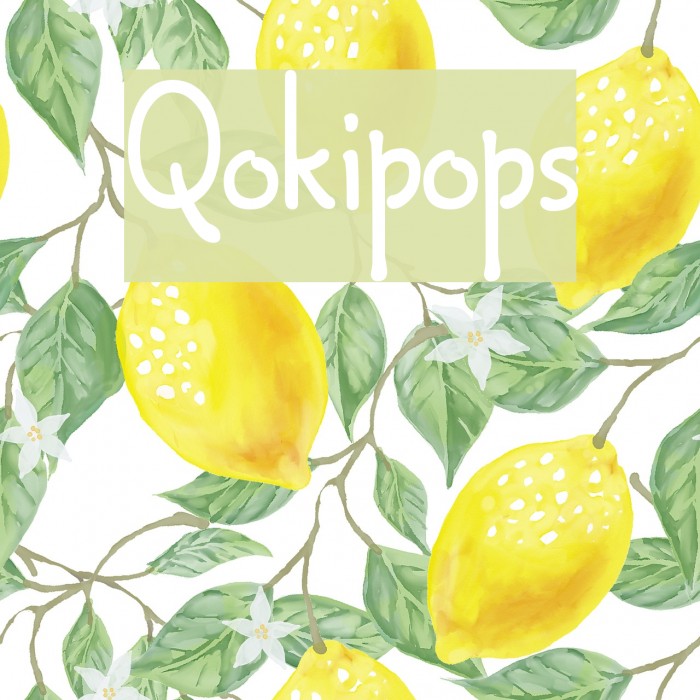 Qokipops Font examples