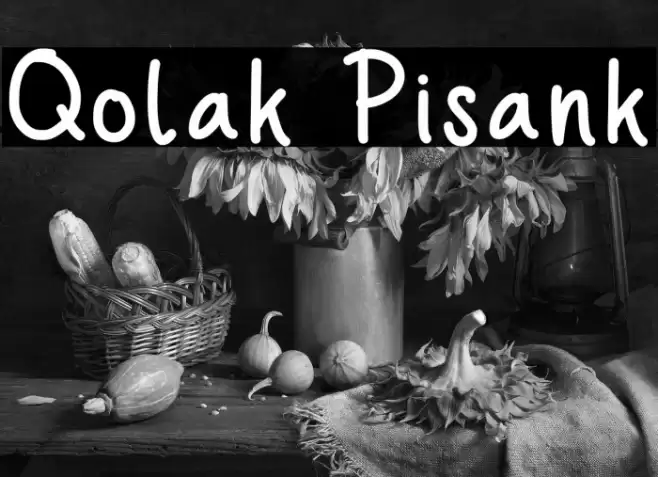 Qolak Pisank Font examples
