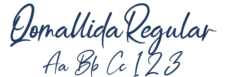QomallidaRegular Font Preview