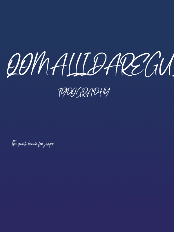 QomallidaRegular Poster