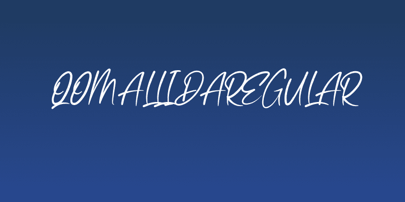 QomallidaRegular Social Header