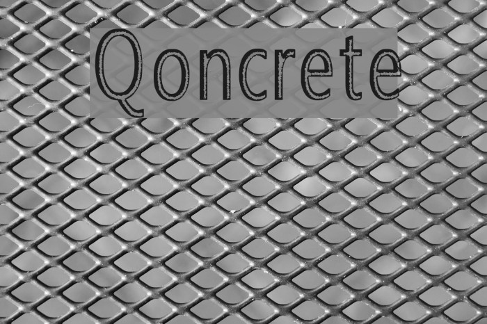 Qoncrete Font examples