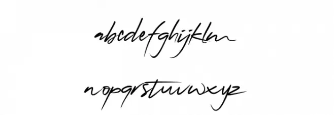 QonitaSignature خط أحرف صغيرة