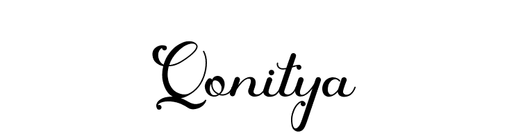 Qonitya  フリーフォントのダウンロード