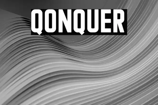 Qonquer Font examples