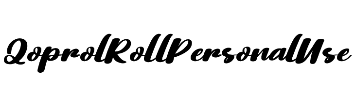 Qoprol Roll Personal Use  les polices de caractères gratuit tlcharger