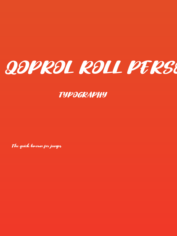 Qoprol Roll Personal Use Poster