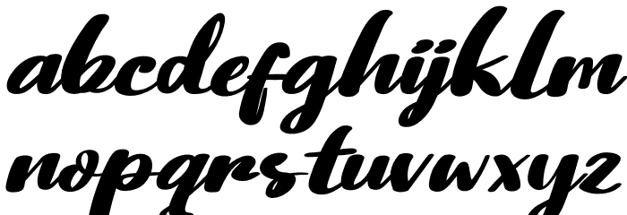Qoprol Roll Personal Use Font LOWERCASE