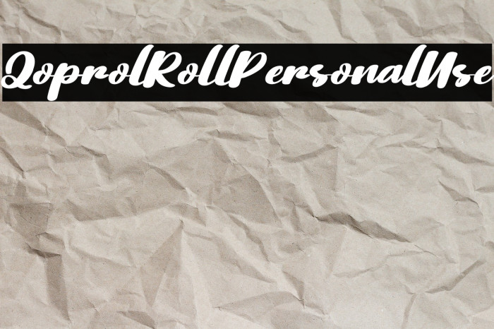 QoprolRollPersonalUse Example 2