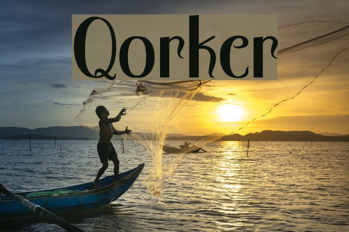 Qorker Font examples