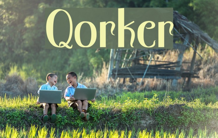 Qorker Font examples