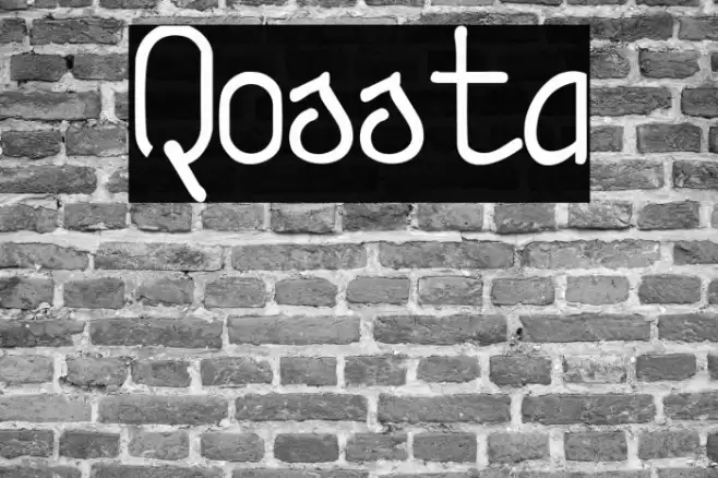 Qossta Font examples