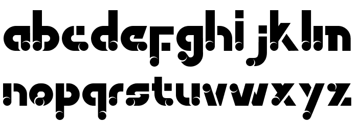 Qoubizza Font LOWERCASE