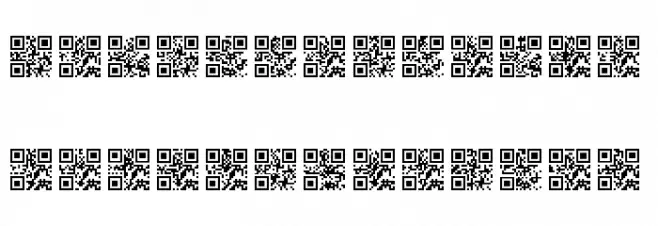 QR font tfb Font Litere mari
