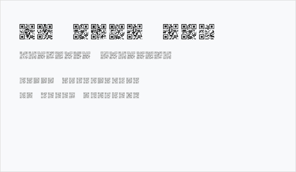 QR font tfb Business Card