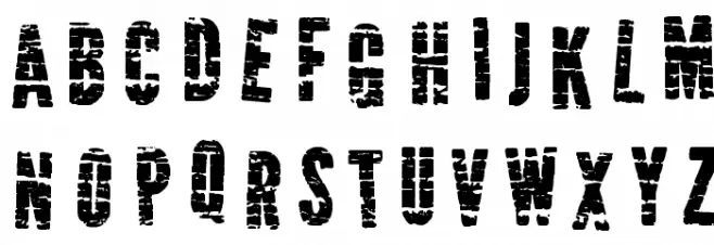 QrackStreet フォント 大文字