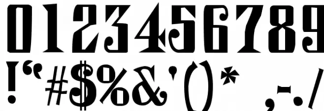 Qranklestein Font OTHER CHARS