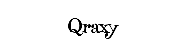 Qraxy  नि: शुल्क फ़ॉन्ट्स डाउनलोड