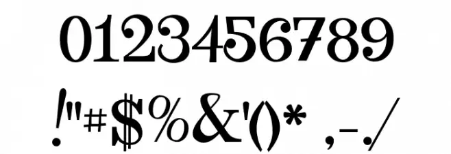 Qraxy Font OTHER CHARS