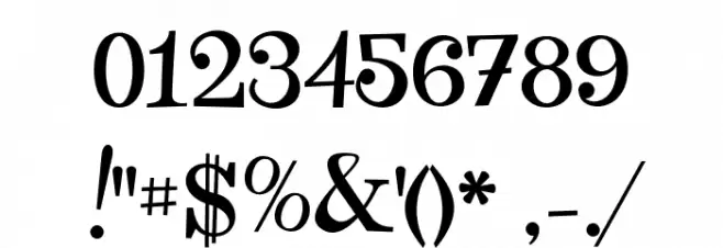 Qraxy Font OTHER CHARS