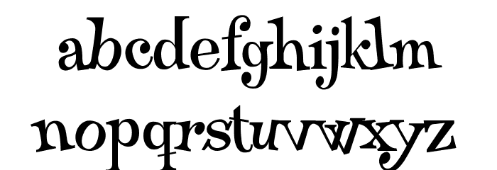 Qraxy Font LOWERCASE