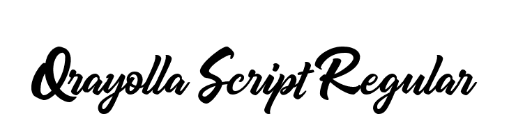 Qrayolla Script Regular  font caratteri gratis