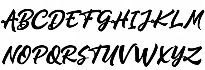 Qrayolla Script Regular Polices MAJUSCULES