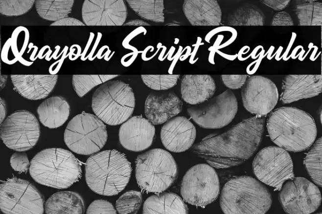 Qrayolla Script Regular Font examples