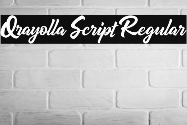 Qrayolla Script Regular Font examples
