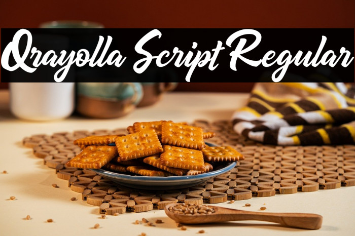 Qrayolla Script Regular Example 3