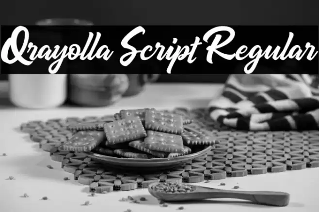 Qrayolla Script Regular Font examples