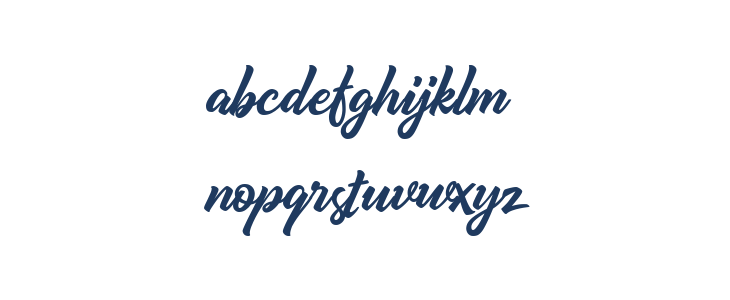 Qrayolla Script Regular Lowercase