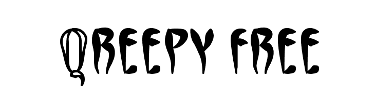 Qreepy free फ़ॉन्ट