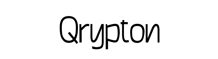Qrypton  les polices de caractères gratuit tlcharger