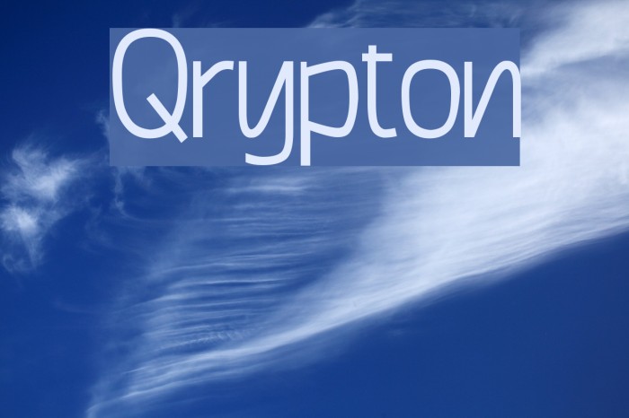 Qrypton Font examples
