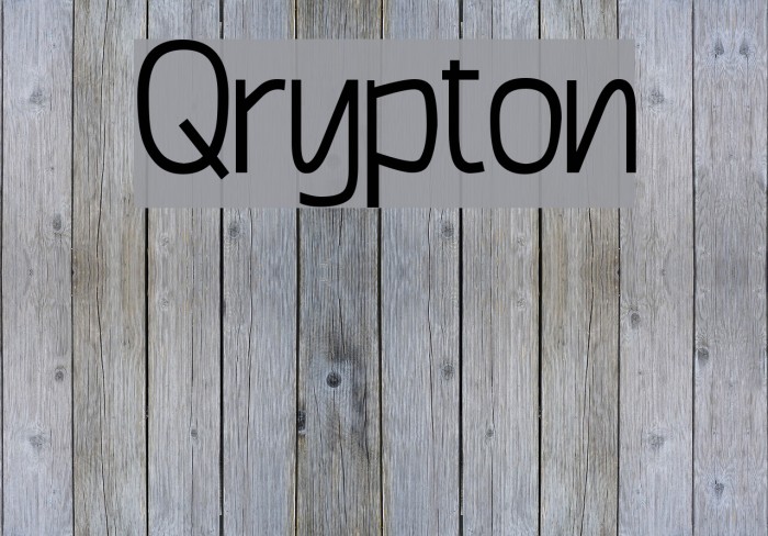 Qrypton Font examples
