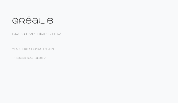 qréalib Business Card