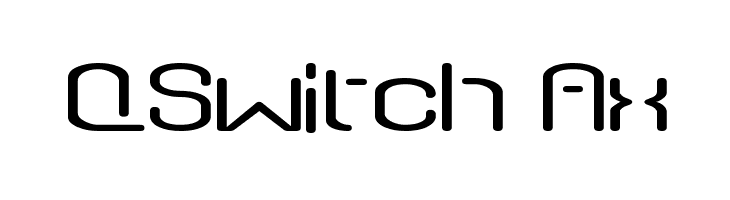 QSwitch Ax Schriftart