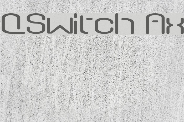 QSwitch Ax Font examples