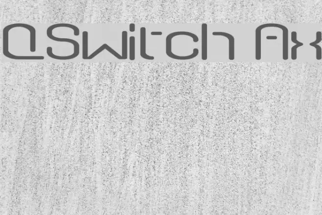 QSwitch Ax Schriftart examples